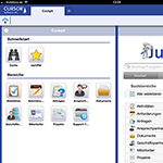 Das Cockpit der neuen CURSOR-App für Smartphone und Tablet.