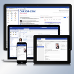 Flexibel, mobil und effizient: CRM-Software von CURSOR können Sie als Inhouse- oder Cloud-Anwendung einsetzen, mobil per App und Web Client nutzen, kaufen oder mieten und jederzeit individuell anpassen. Grafik: © CURSOR Software AG