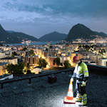 Blick über Lugano, die größte Stadt im südschweizerischen Kanton Tessin. Foto: AIL