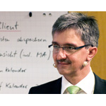 Stefan Markus Eschner im Dialog mit den Teilnehmern des Symposiums