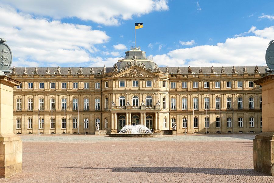 Frontseite des Saarbrückener Schloss