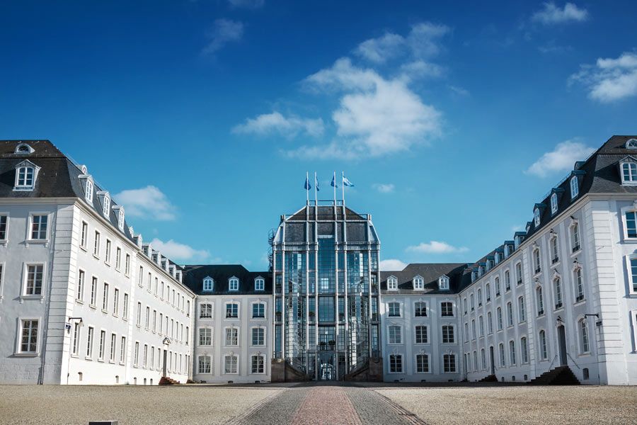 Frontseite des Saarbrückener Schloss